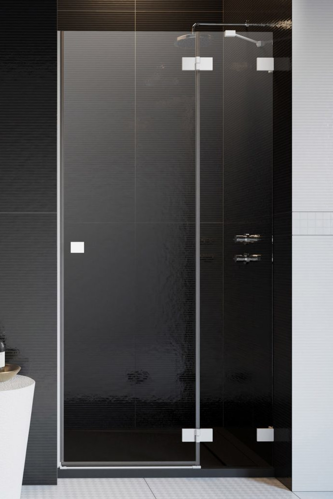 Radaway Essenza Pro White DWJ drzwi prysznicowe 80 cm prawe biały mat/szkło przezroczyste 10099080-04-01R