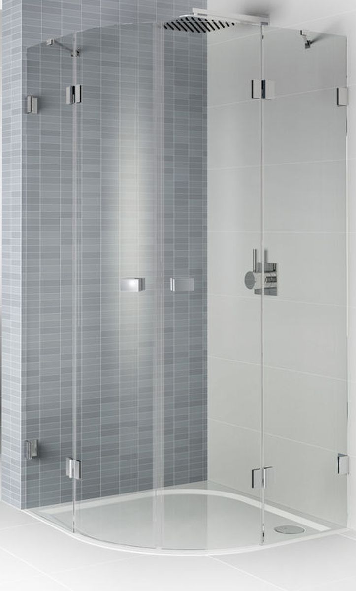 Riho Scandic NXT X309 kabina prysznicowa 90x90 cm półokrągła chrom błyszczący/szkło przezroczyste G001107120
