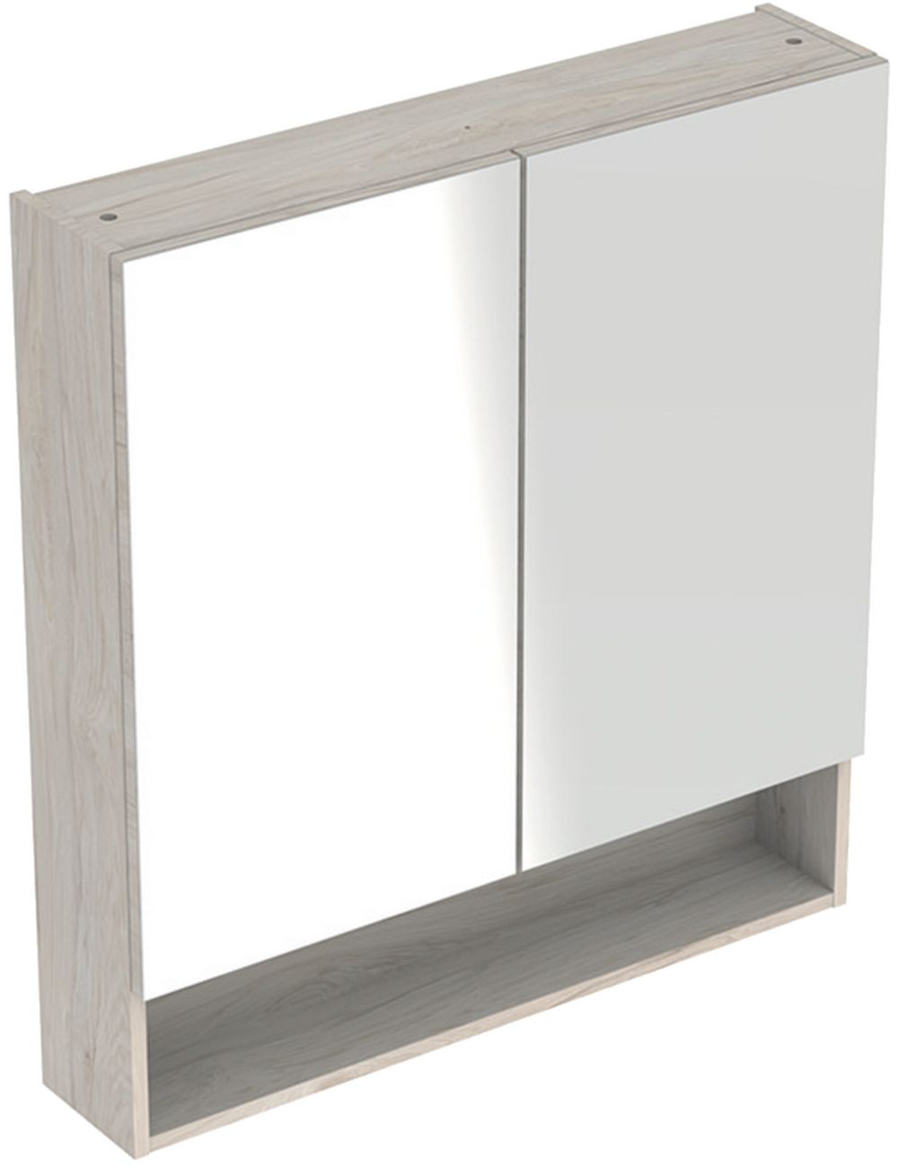 Geberit Selnova Square szafka 80 cm lustrzana wisząca orzech włoski hickory jasny 501.271.00.1