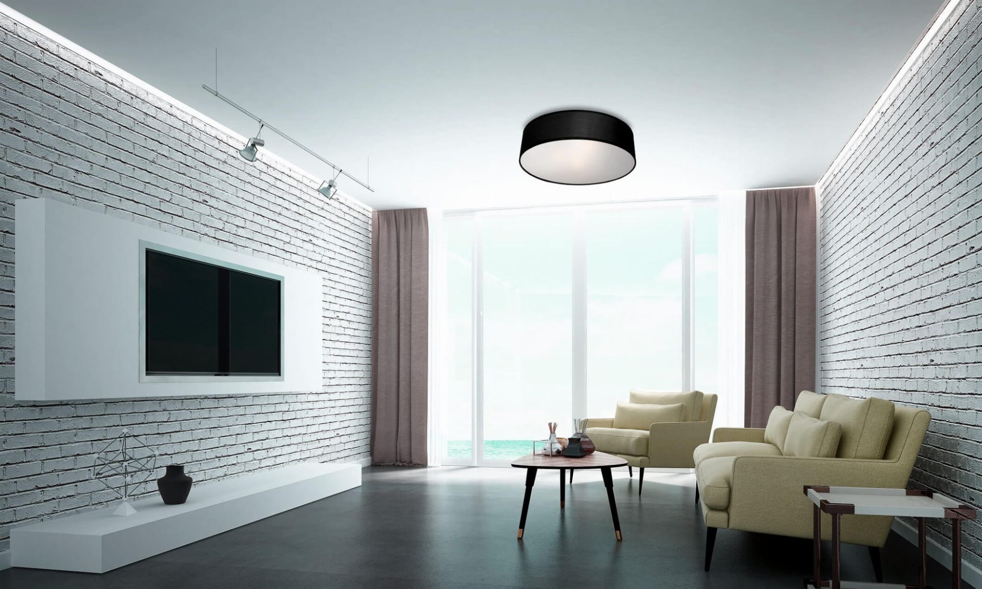 Light Prestige Alto plafon 3x40W czarny/biały LP-81008/3CBK