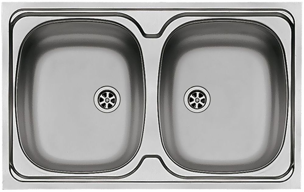 Pyramis Intl zlewozmywak nakładany 80x50 cm gładki 100117601 - Wysyłka w 24h