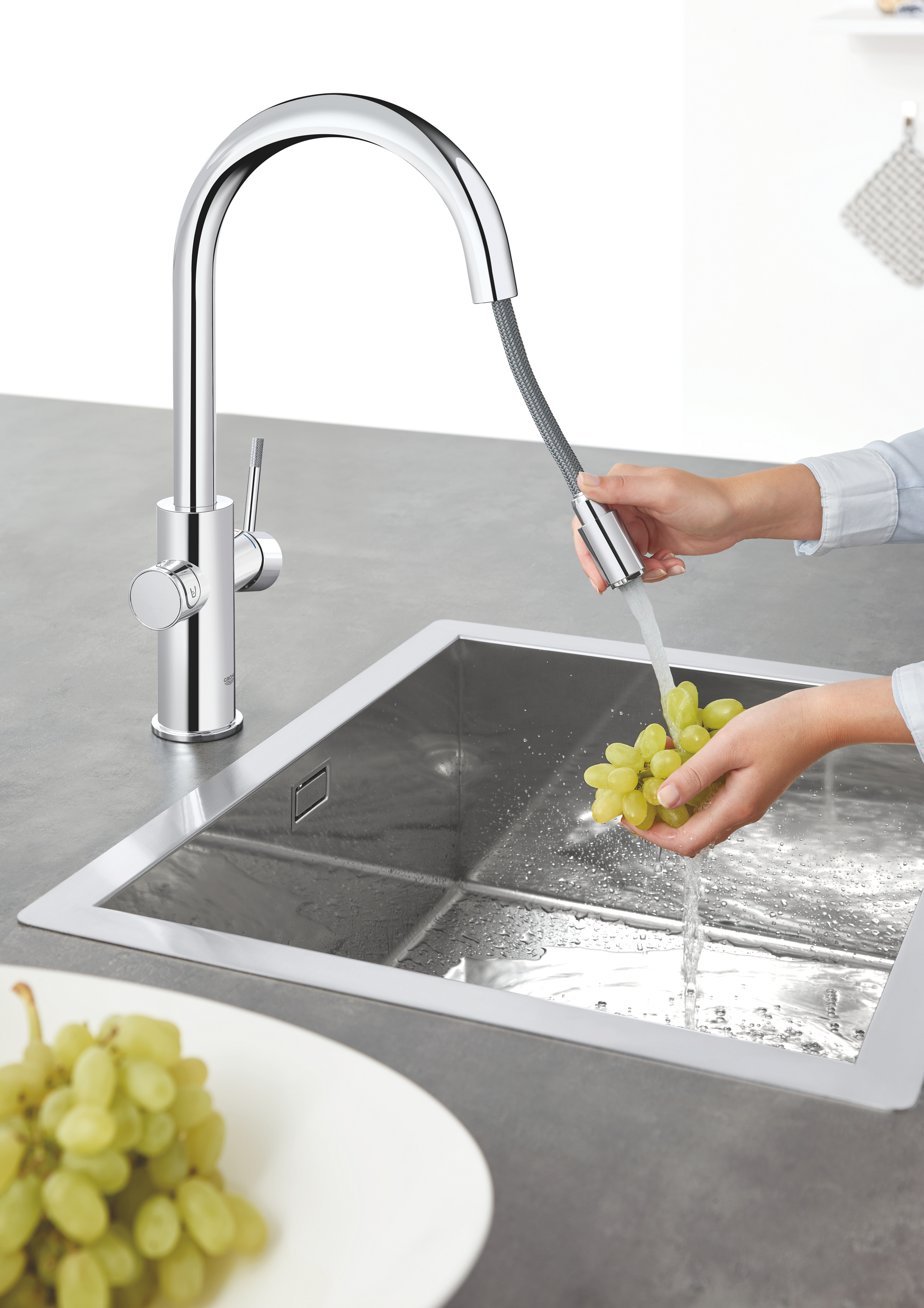 Grohe Blue bateria kuchenna z filtrem stojąca StarLight Chrome 31541000