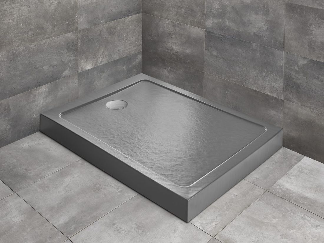 Radaway Doros F Compact brodzik prostokątny 100x80 cm stone antracyt SDRFP1080-05-64S