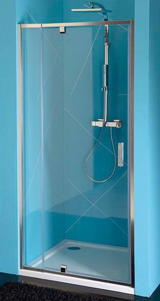 Polysan Easy Line drzwi prysznicowe 76-90 cm chrom/szkło przezroczyste EL1615