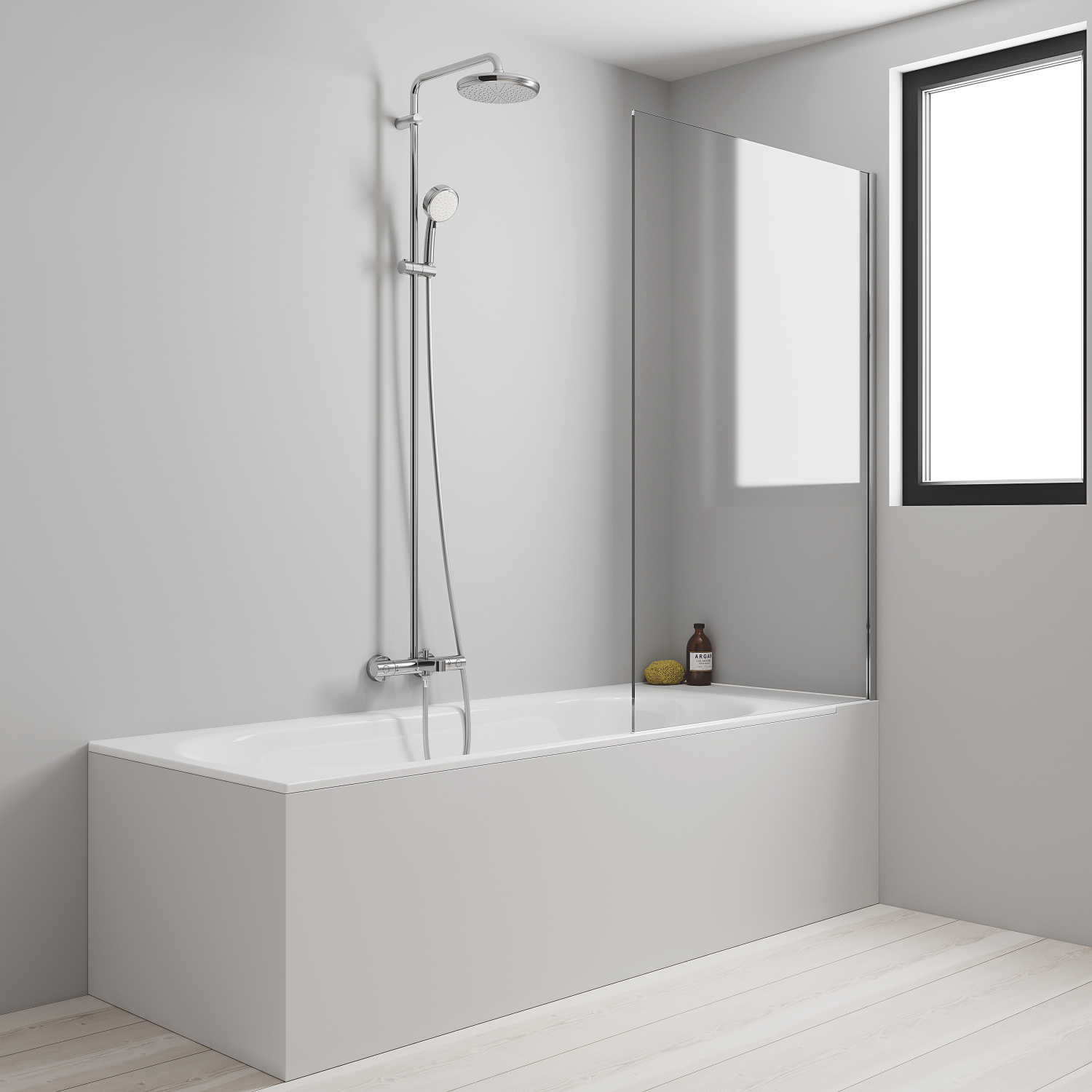 Grohe New Tempesta Cosmopolitan zestaw wannowo-prysznicowy ścienny termostatyczny chrom 26223001 - Wysyłka w 24h