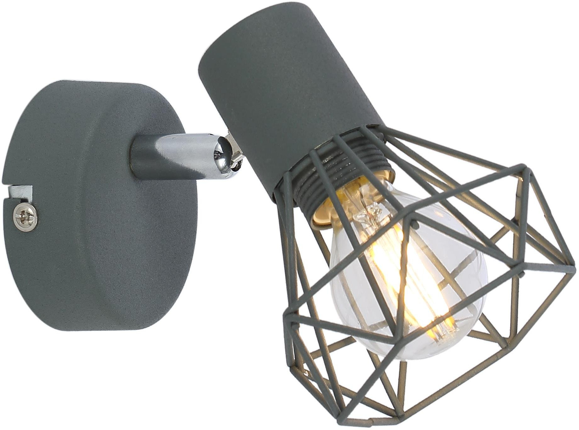 Candellux Verve kinkiet 1x40W szary mat 91-60969