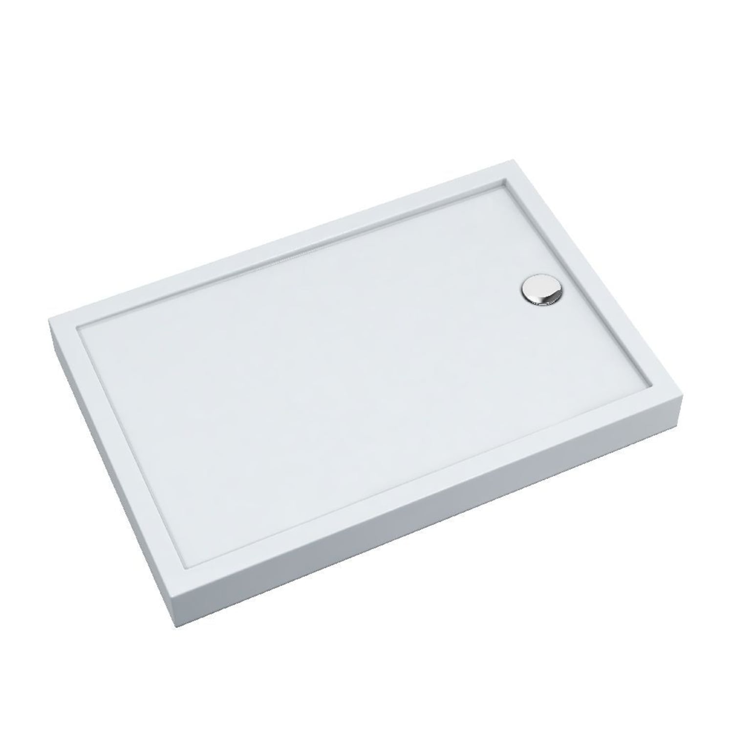 Schedline Cameron Smooth White brodzik prostokątny 100x80 cm biały 3ST.C2P-80100