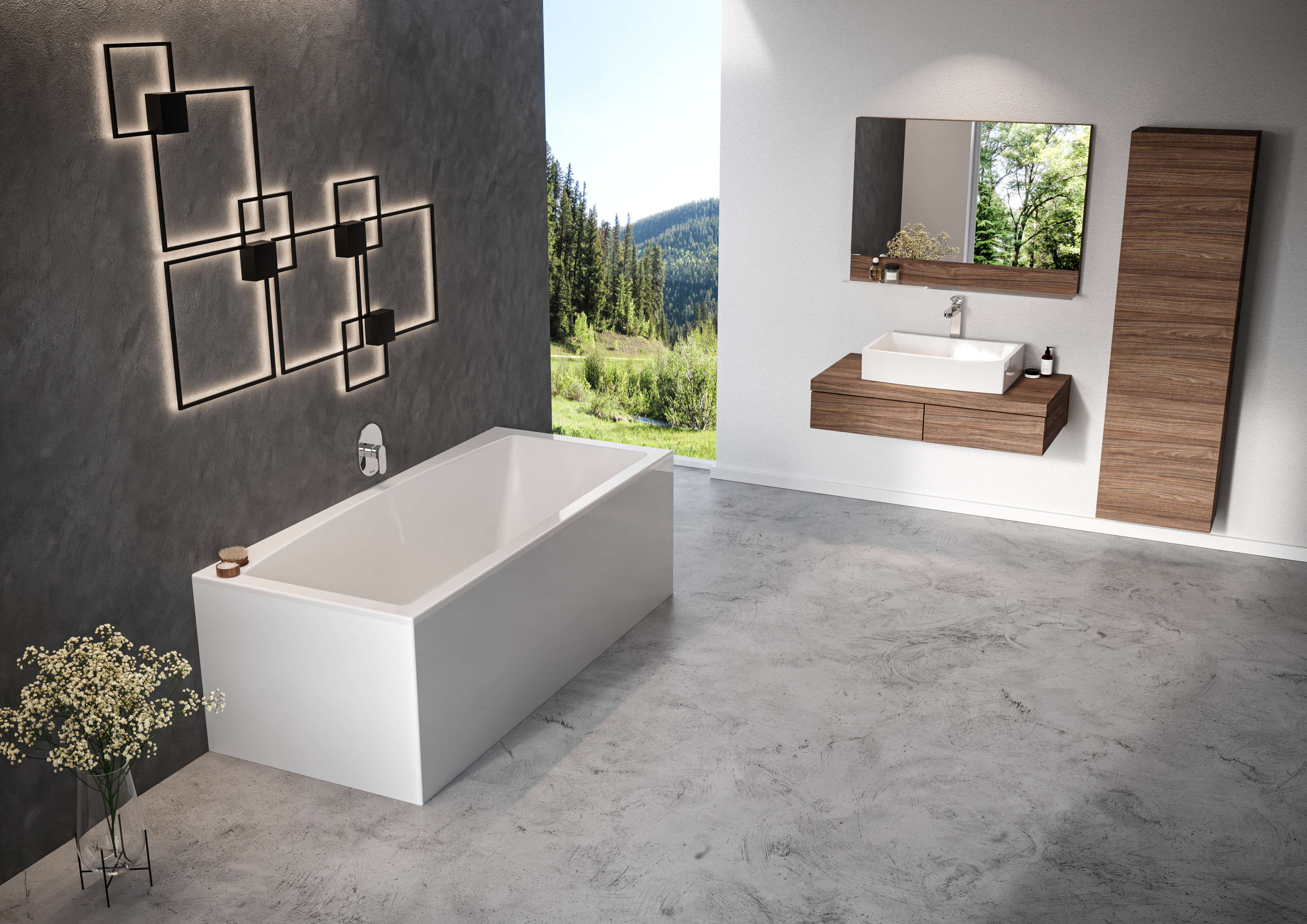 Ravak Formy 02 Slim wanna prostokątna 180x80 cm biała C891300000