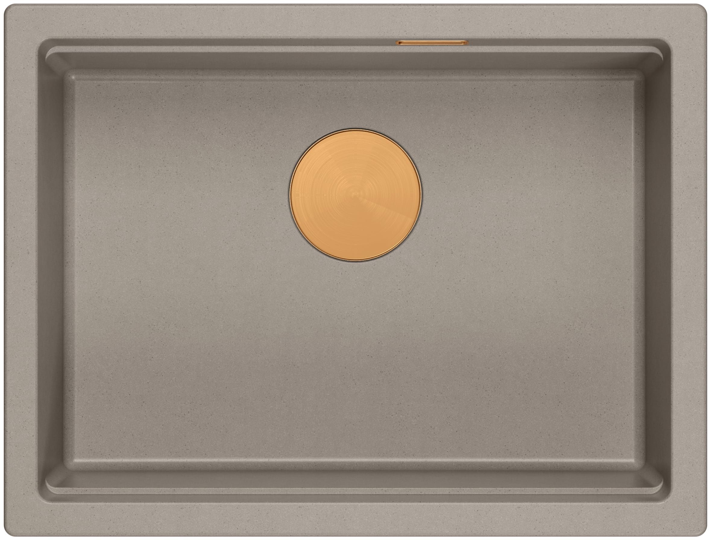 Quadron Logan 100 zlewozmywak 59,5x45 cm Graniteq jasnobeżowy/miedziany HQJ6045U4_PVDC1_U - Wysyłka w 24h