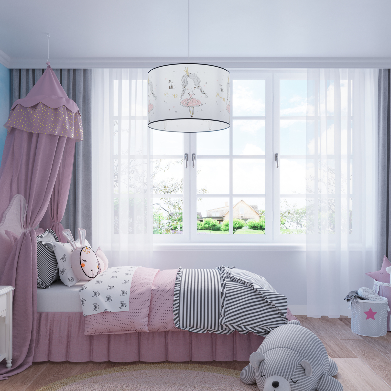 Sollux Lighting Princess lampa wisząca 1x15 W multikolor SL.1415