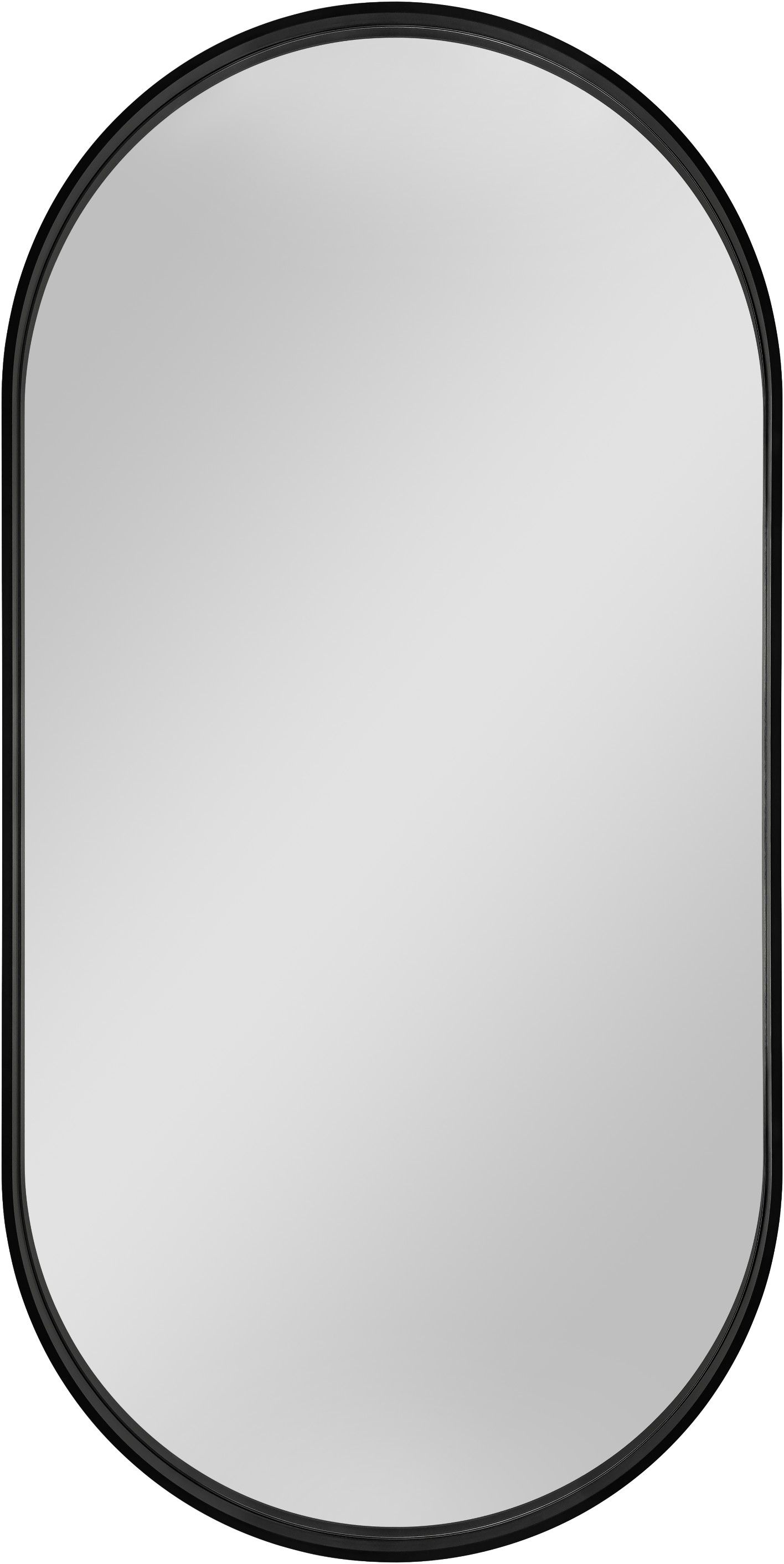 Dubiel Vitrum Tokio lustro 100x50 cm owalne rama czarna