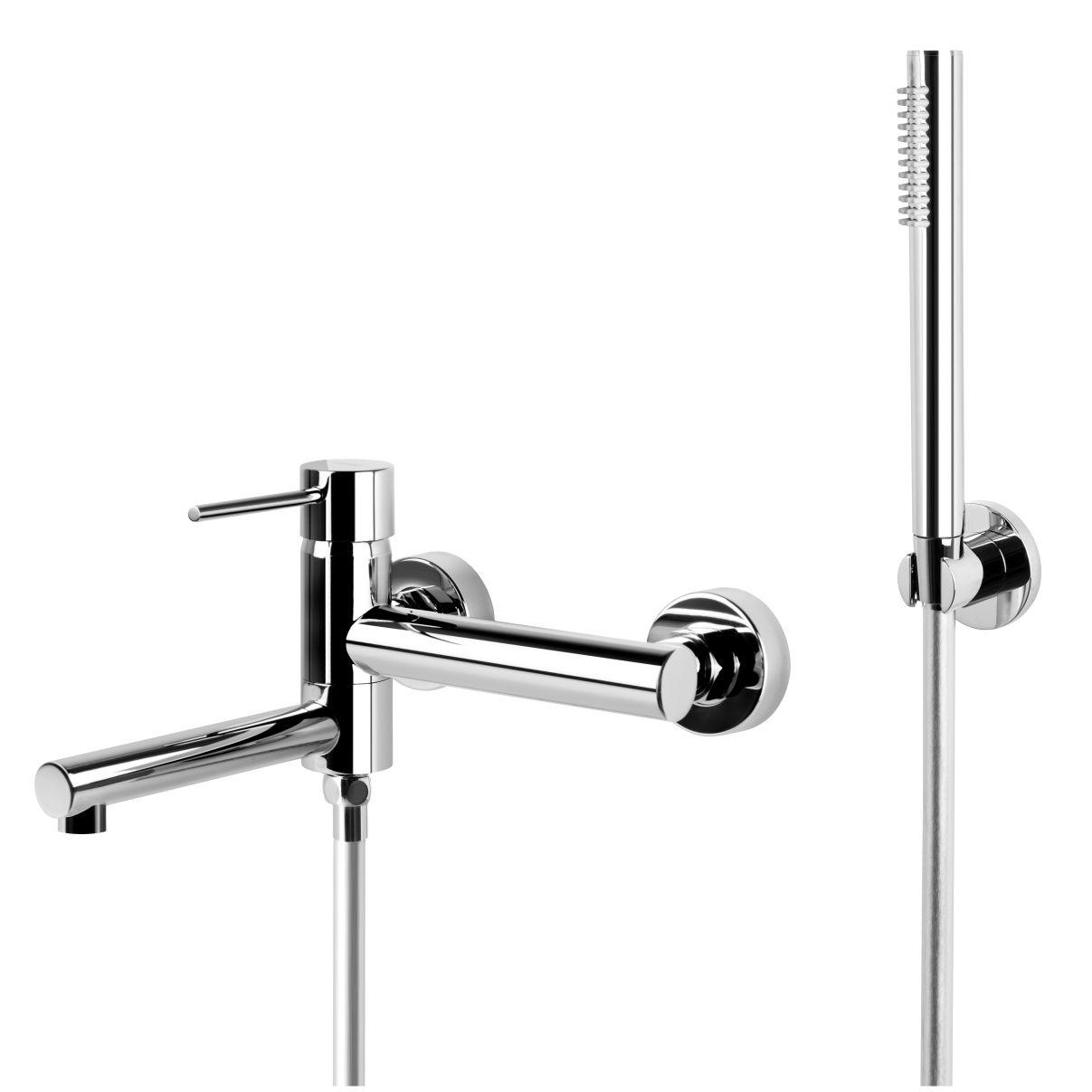 Corsan Lugo bateria wannowo-prysznicowa ścienna chrom CMZ7541CH