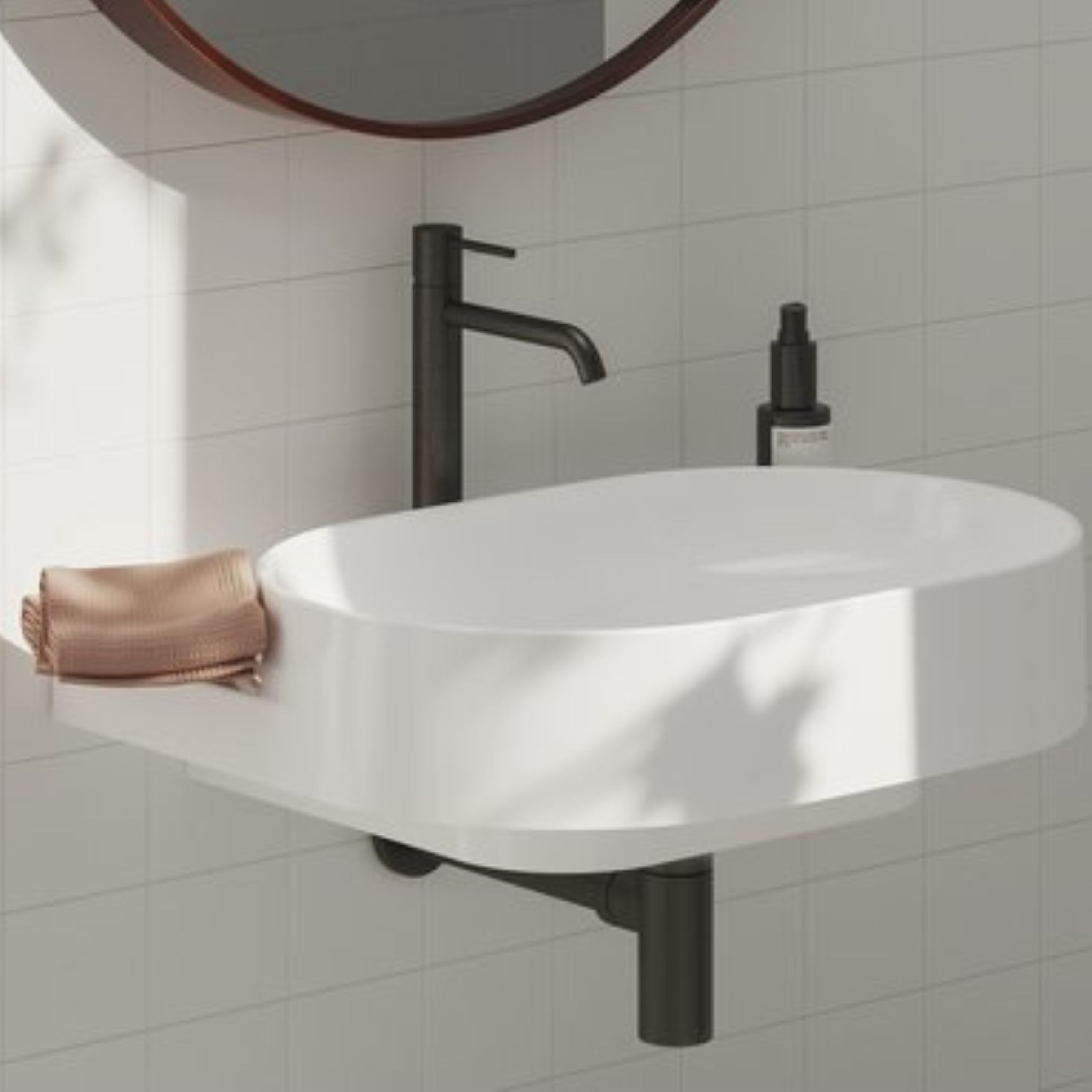 Ravak Espirit bateria umywalkowa stojąca grafit X070401