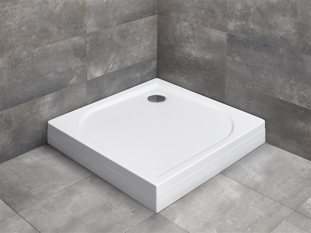Radaway Delos C brodzik 80x80 cm kwadratowy z obudową biały 4C88170-03
