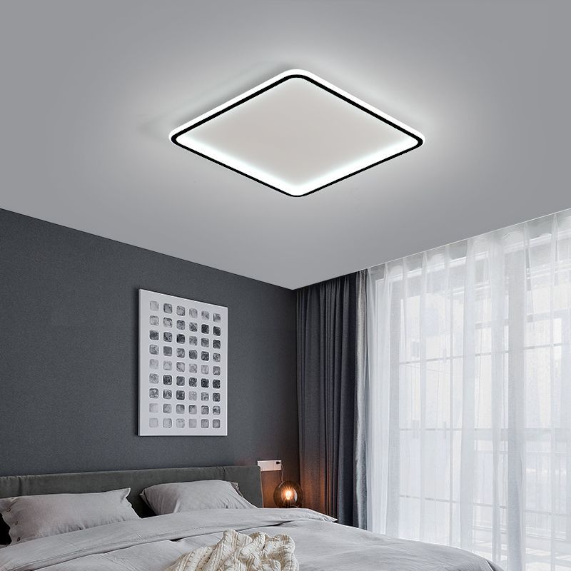 Abigali Modern plafon 1x45W LED biały/czarny MD1803-S50-Y