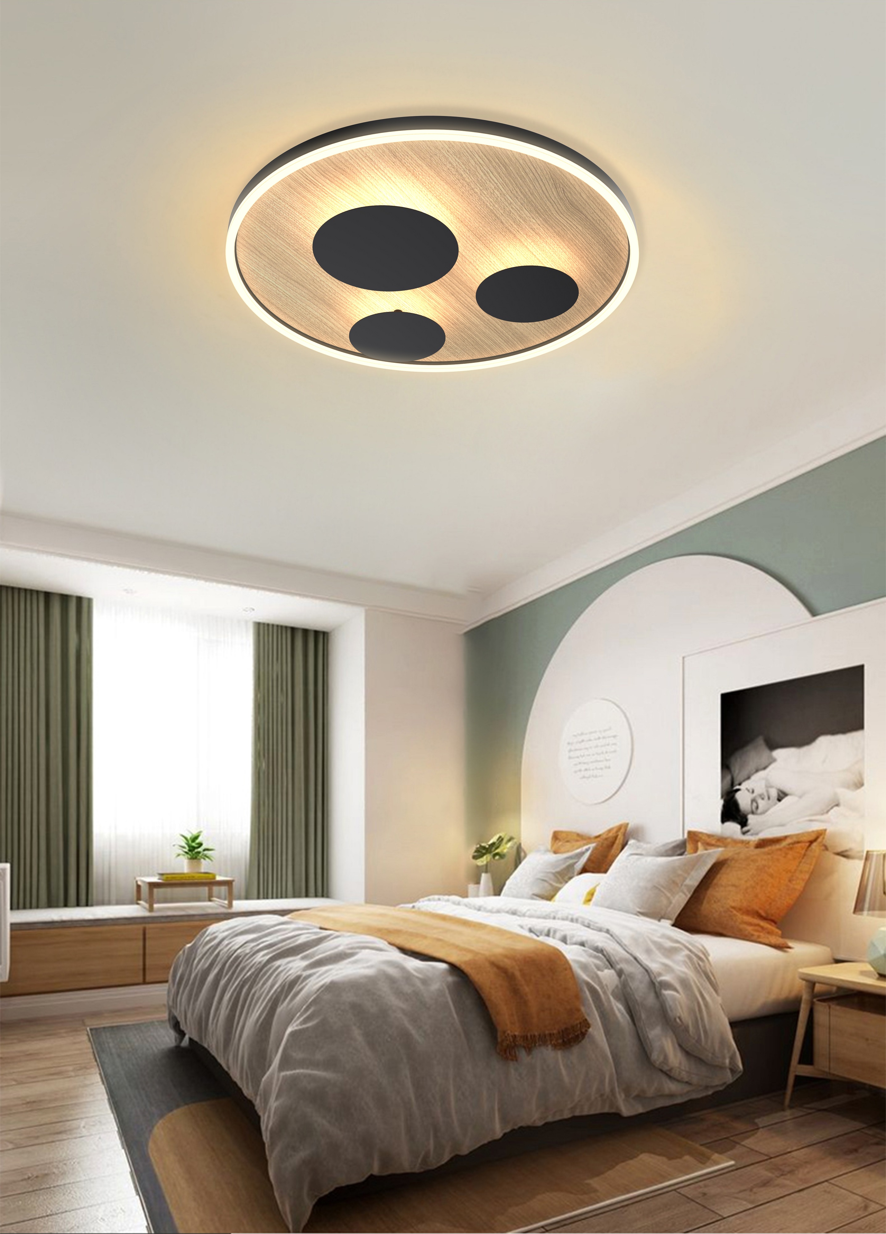 Aviano Reims plafon 4x15 W czarny 9013-306L