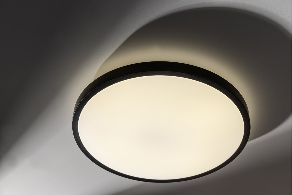GTV Atol plafon 1x32 W biały-czarny LD-ATOL32W-WW-10