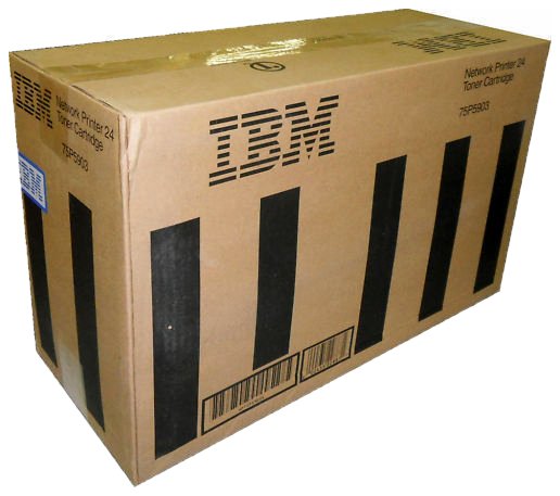 Wyprzedaż Oryginał Zgodny toner IBM 4324 R74-6005-040 75P5903 63H5721 do IBM Network Printer 24 NP24 | 16 500 str. | czarny black, pudełko otwarte