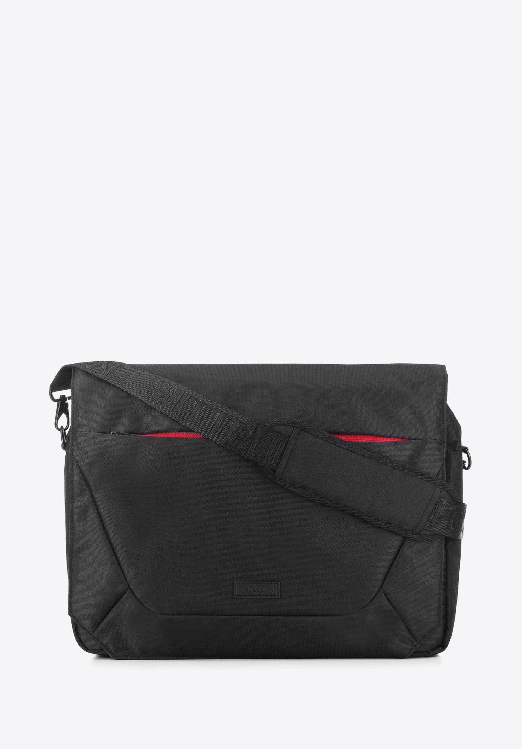 Torba na laptopa 15,6 z kolorowym suwakiem czarna