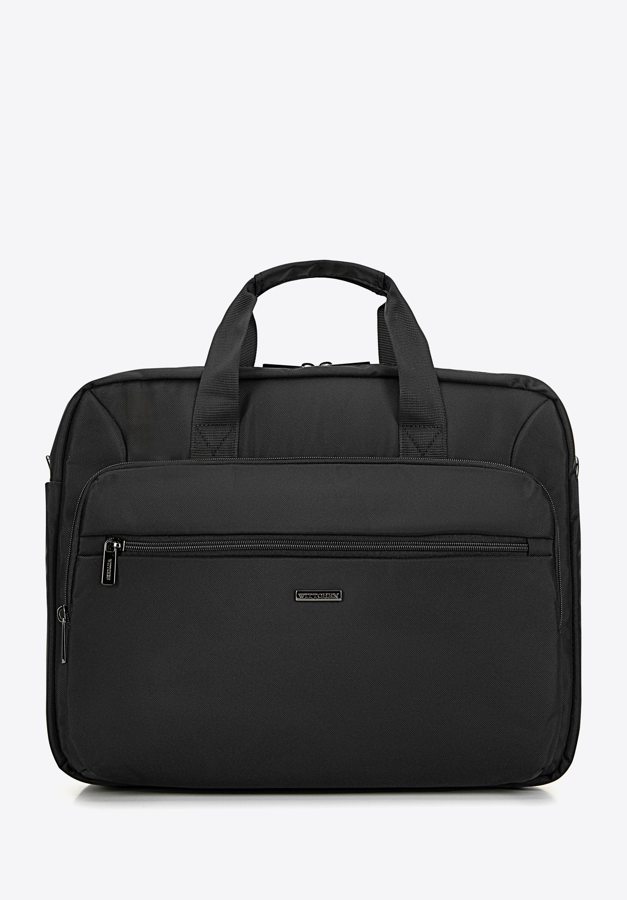 Męska torba na laptopa 15,6’’ z kieszenią czarna