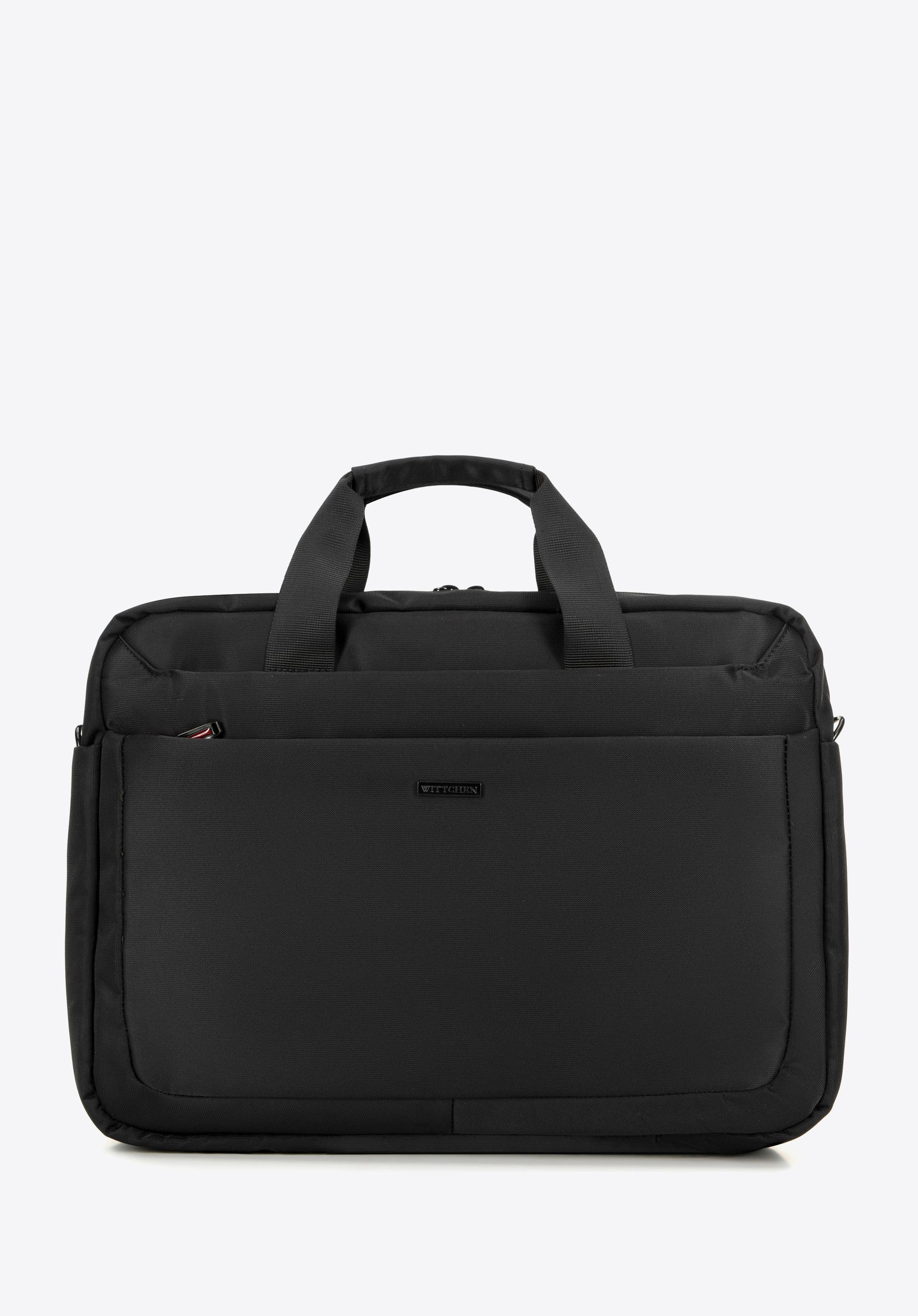 Męska torba na laptopa 15,6’’ jednokomorowa czarna