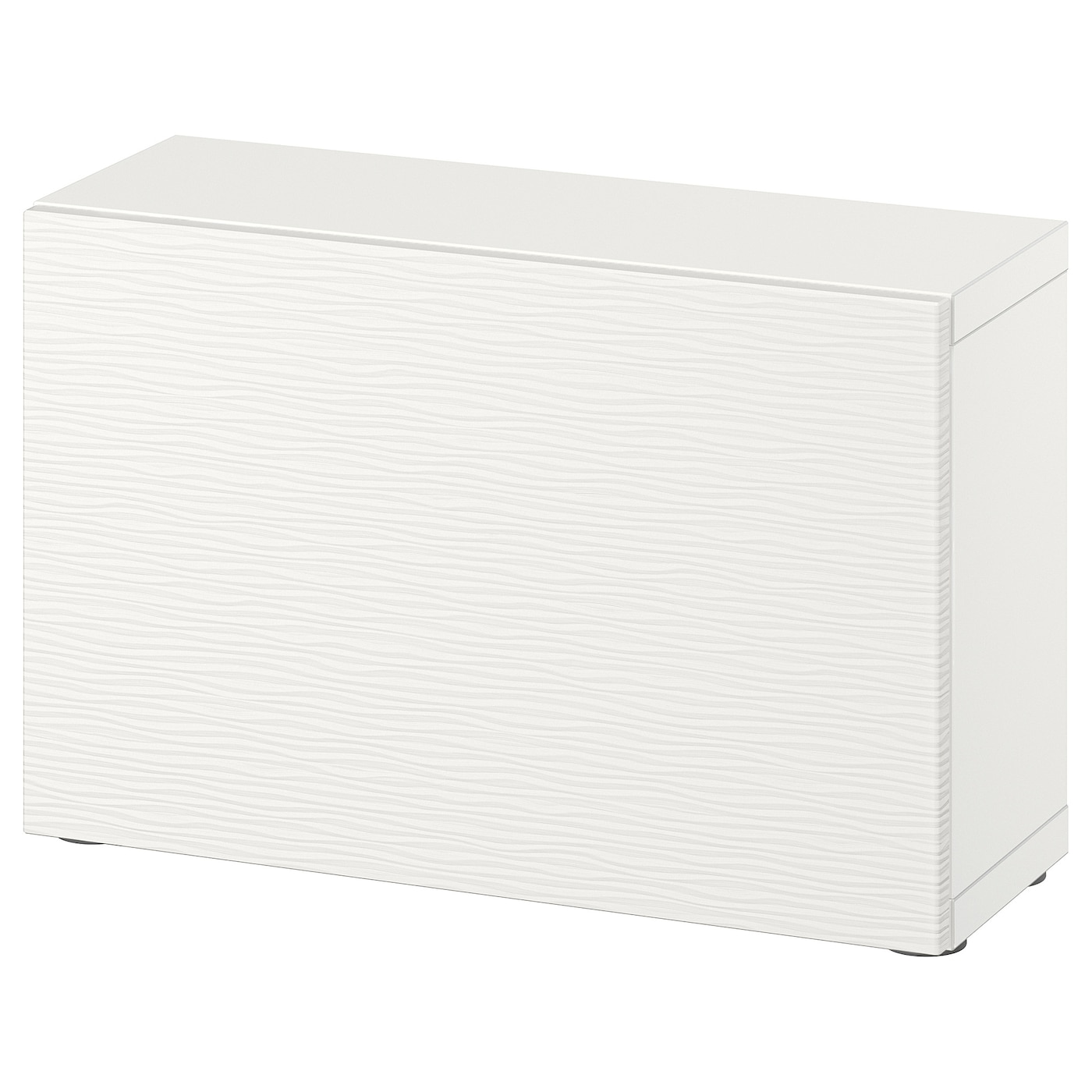 IKEA BESTÅ szafka z drzwiczkami, biały/Laxviken biały, 60x22x38 cm