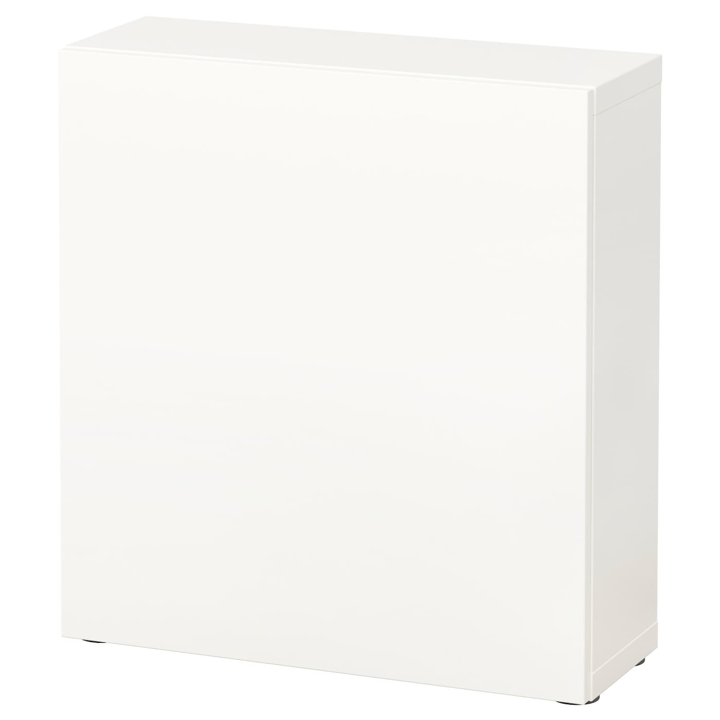 IKEA BESTÅ szafka z drzwiczkami, biały/Lappviken biały, 60x22x64 cm