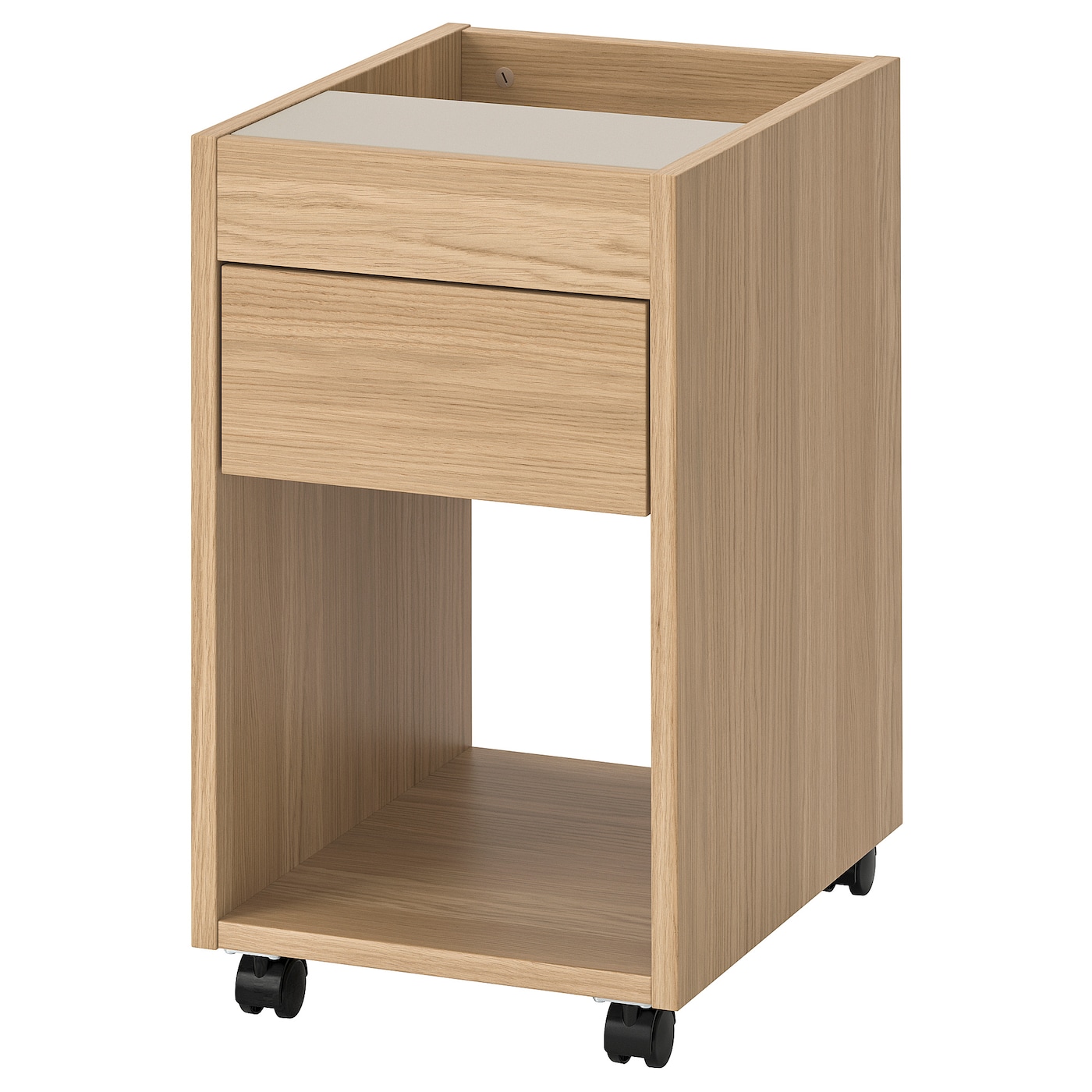 IKEA TONSTAD komoda na kółkach, okl dęb, 35x60 cm