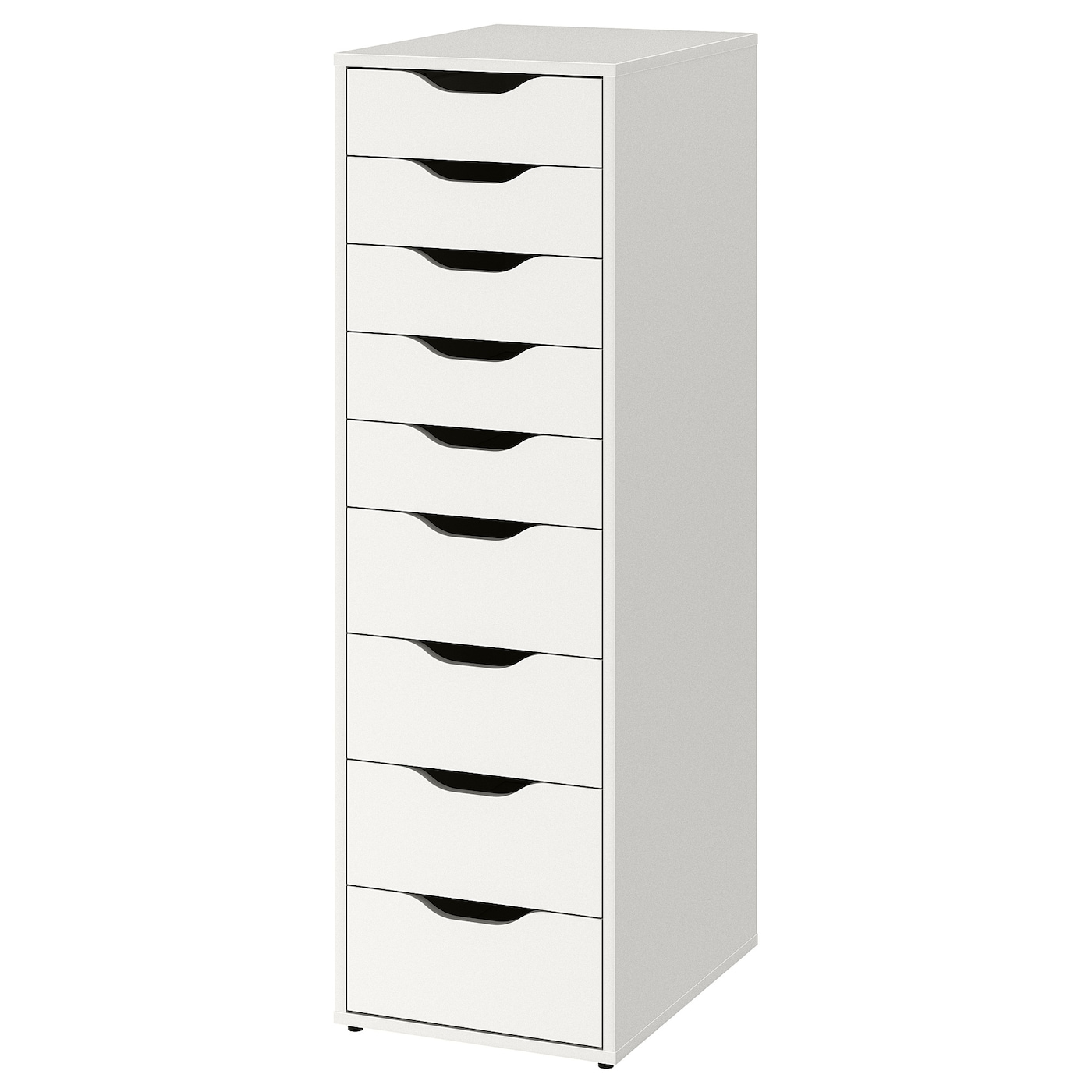 IKEA ALEX komoda, 9 szuflad, biały, 36x116 cm