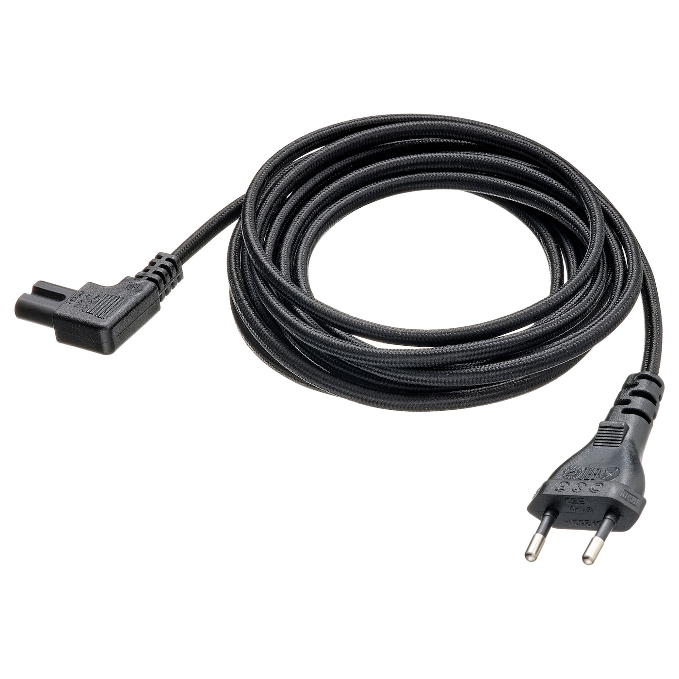 IKEA SYMFONISK kabel zasilający, tkanina/czarny, 3.5 m