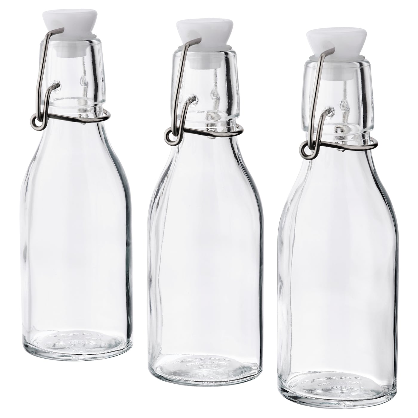 IKEA KORKEN butelka z kapslem, szkło bezbarwne, 15 cl