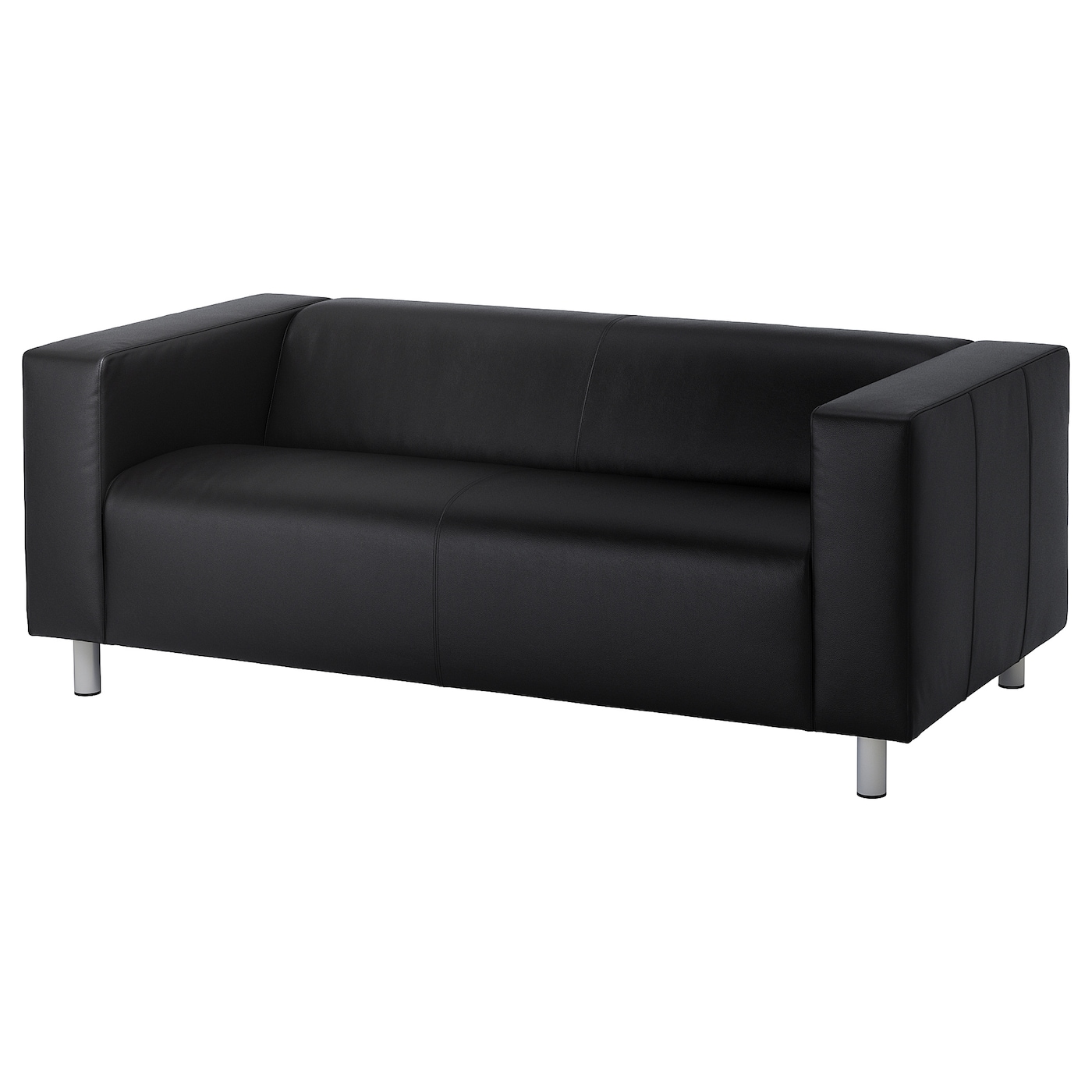 IKEA KLIPPAN sofa 2-osobowa, Bomstad czarny, Szerokość: 177 cm