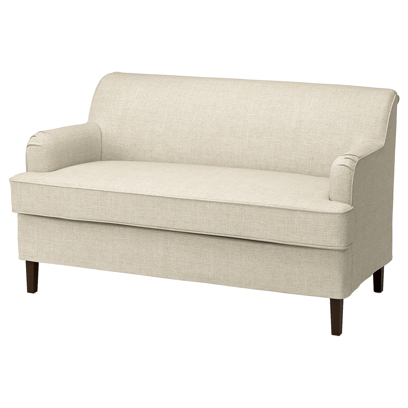 IKEA ROCKSJÖN sofa 2-osobowa, Kilanda jasnobeżowy, Głębokość: 77 cm