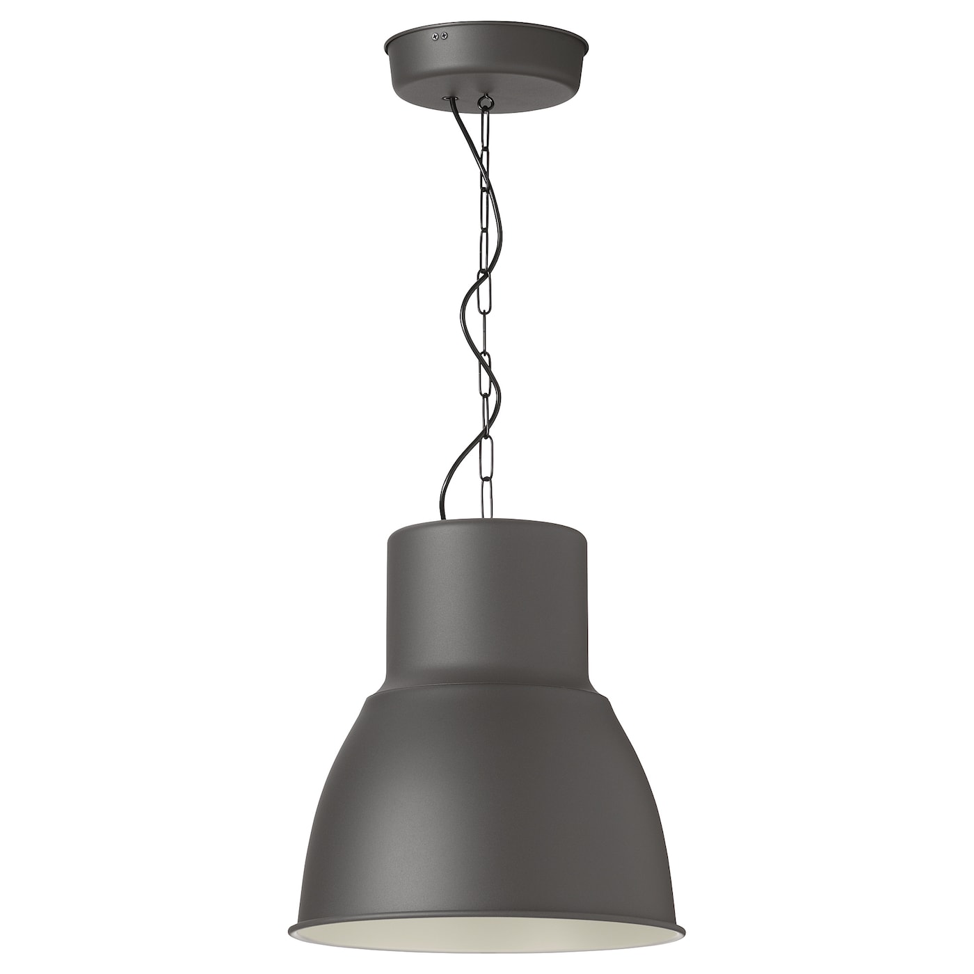 IKEA HEKTAR lampa wisząca, ciemnoszary, 38 cm