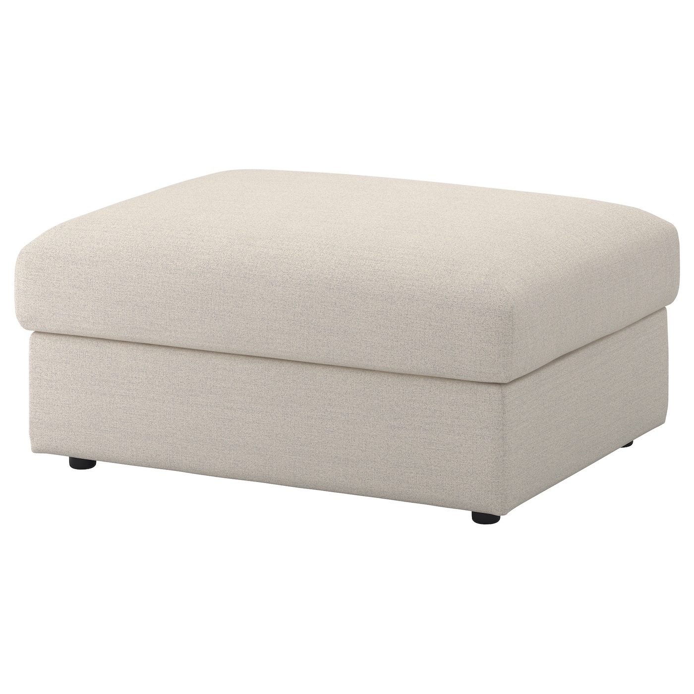 IKEA VIMLE podnóżek ze schowkiem, Gunnared beżowy, Wysokość pod meblem: 6 cm