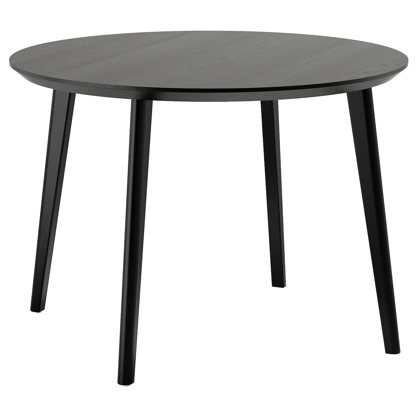 IKEA LISABO stół, czarny/okleina jesionowa, 105 cm