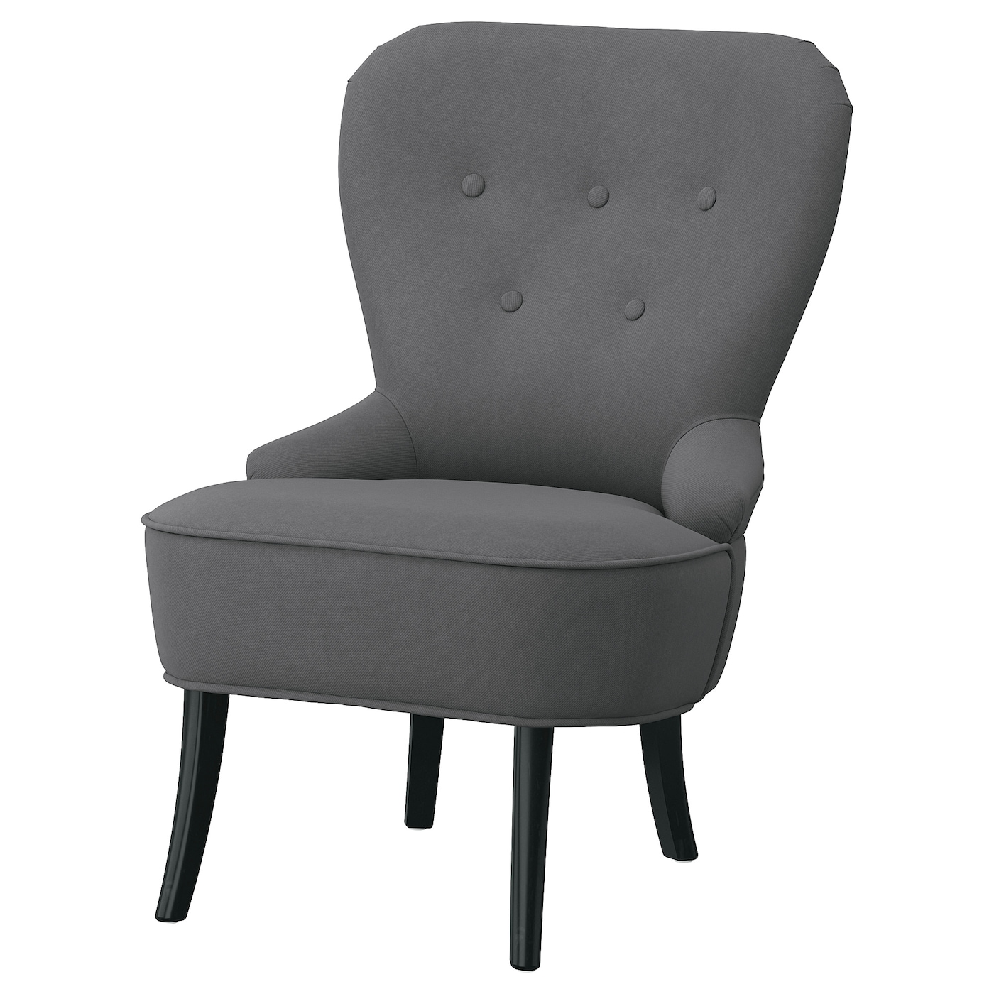 IKEA REMSTA fotel, Hakebo ciemnoszary, Szerokość: 60 cm