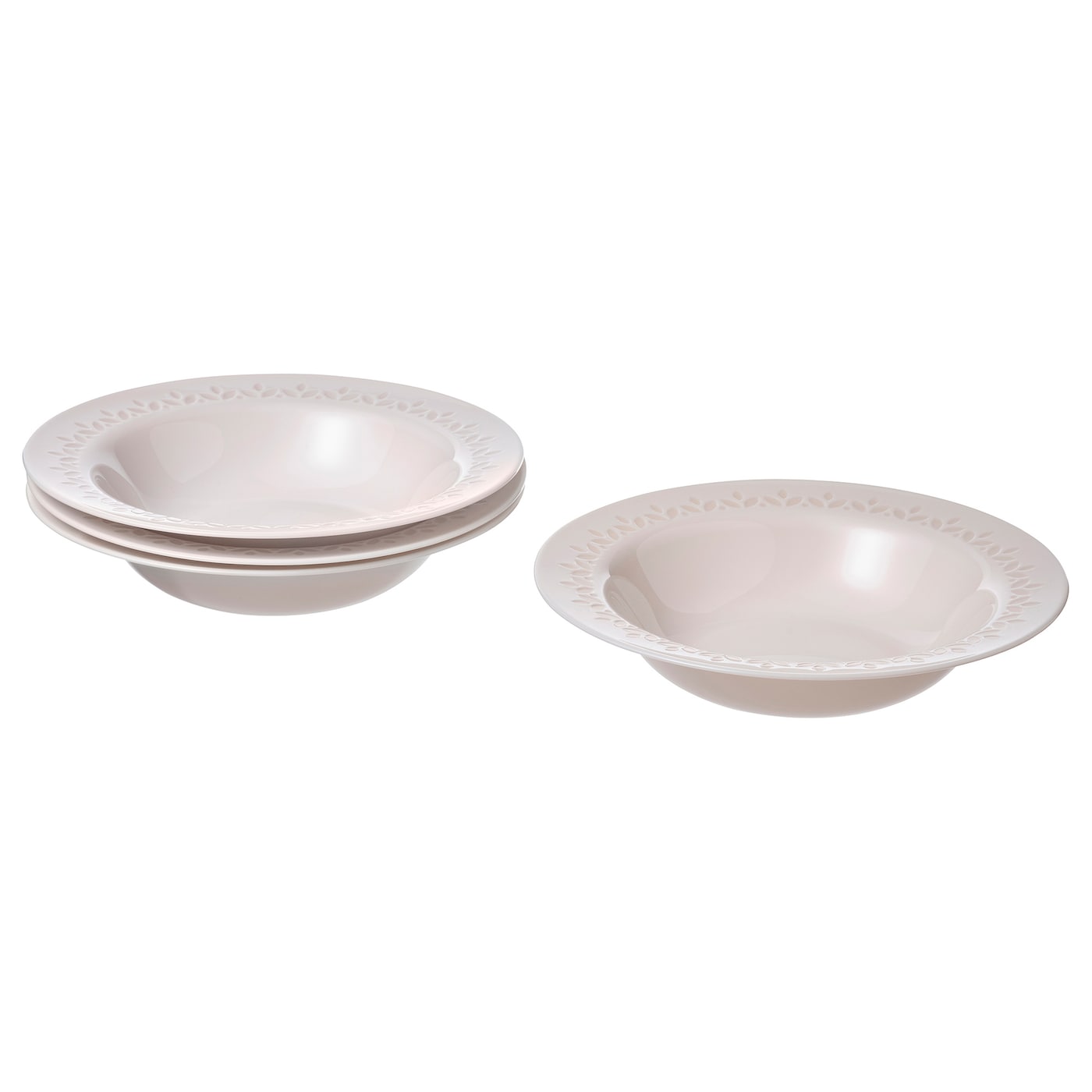 IKEA PARADISISK talerz głęboki, kremowy, 22 cm