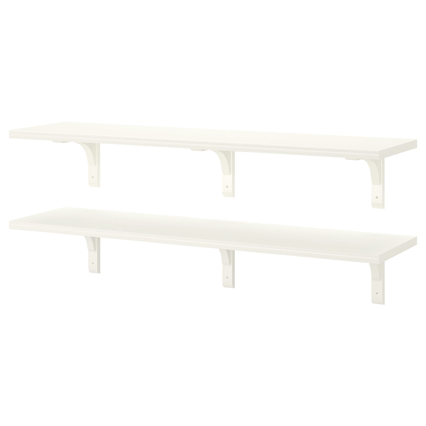 IKEA BERGSHULT / RAMSHULT półka ścienna kombinacja, biały, 120x30 cm