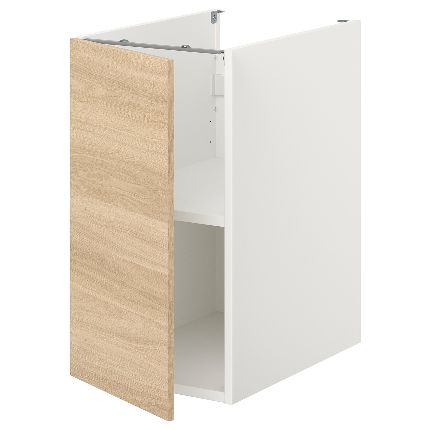 IKEA ENHET sza st z pół/drzw, biały/imit. dębu, 40x62x75 cm
