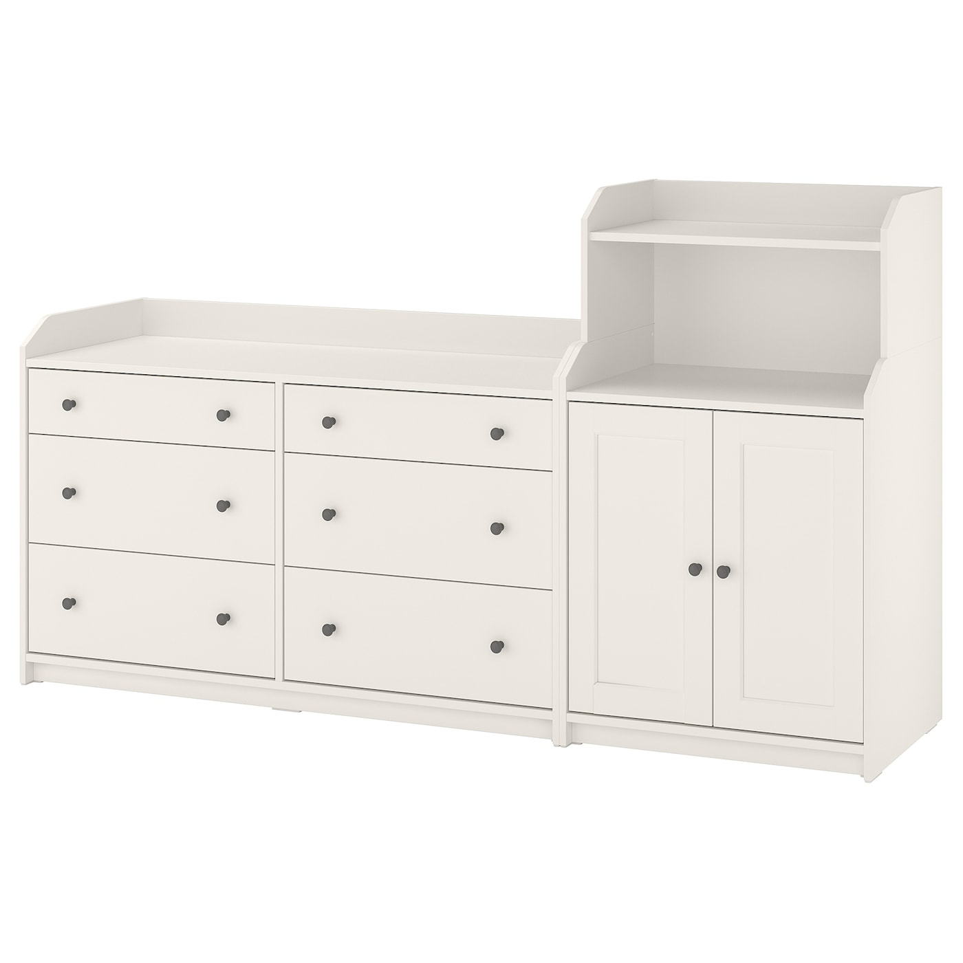 IKEA HAUGA regał, biały, 208x116 cm