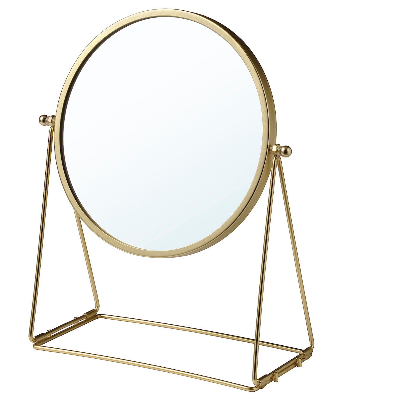 IKEA LASSBYN lustro stołowe, złoty kolor, 17 cm