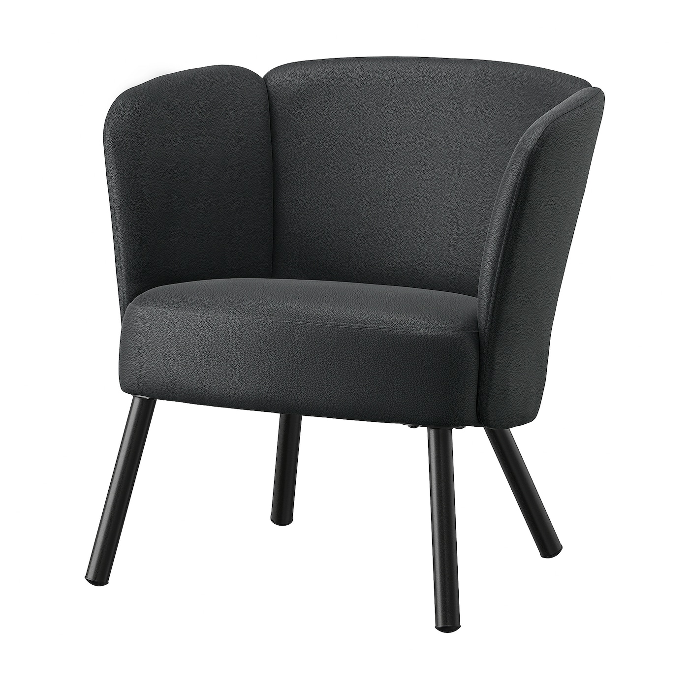 IKEA HERRÅKRA fotel, Skulsta czarny, Szerokość: 71 cm