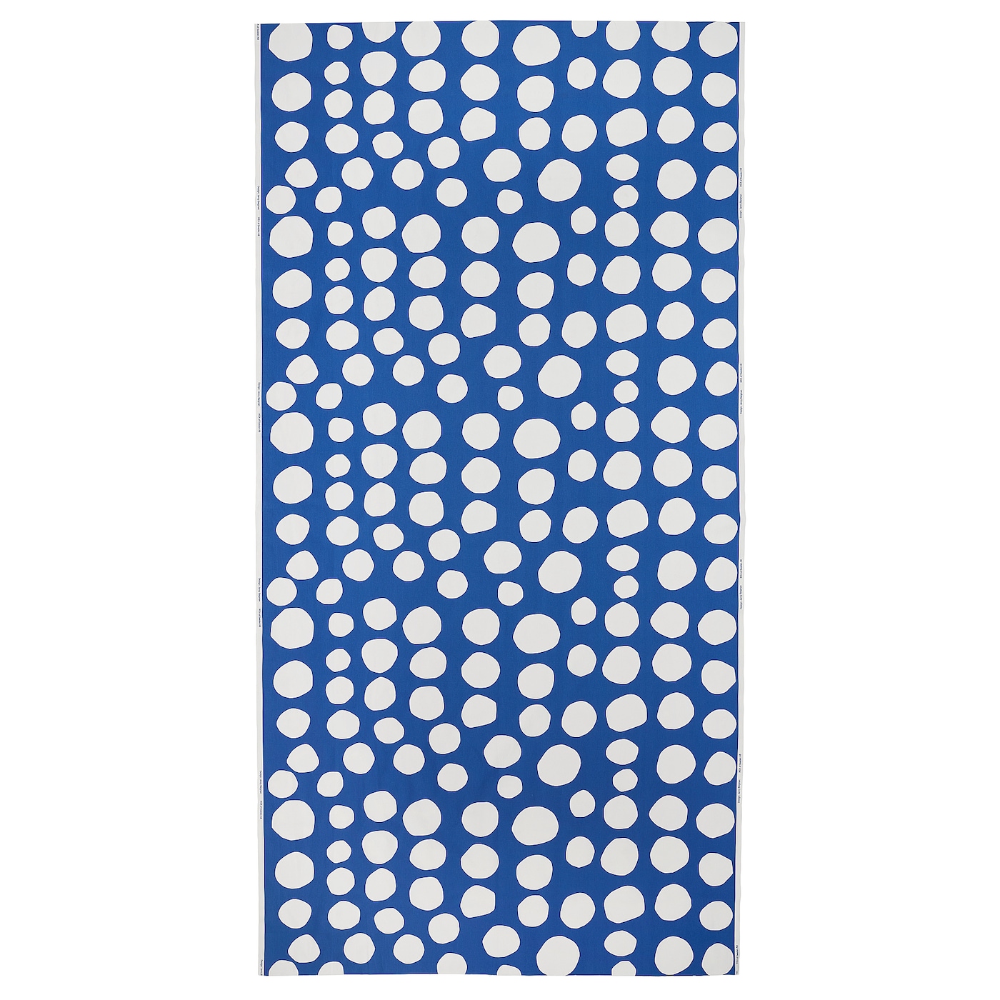IKEA RAKLOSTA tkanina przycięta, niebieski/biały, 150x300 cm
