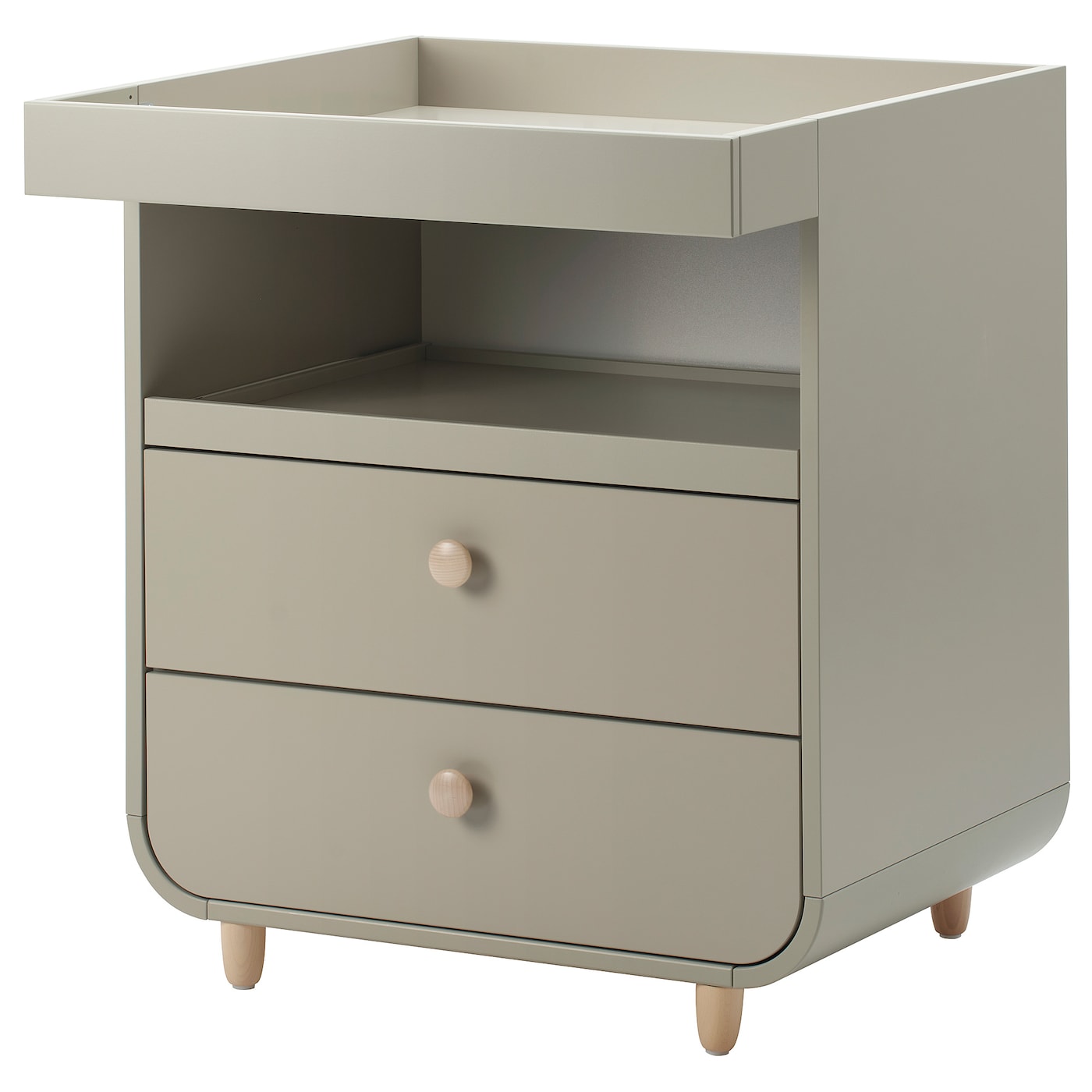 IKEA MYLLRA komoda z przewijakiem, beżowy, Szerokość: 85 cm