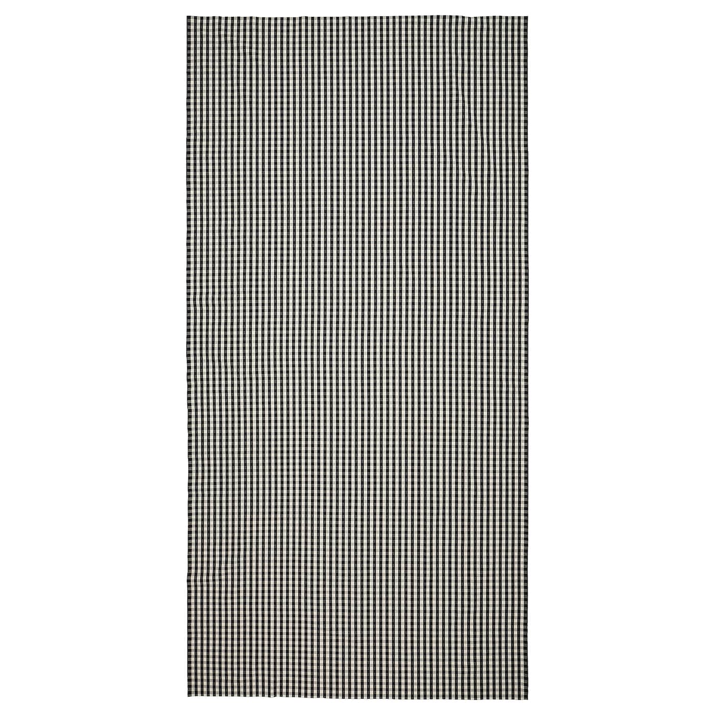 IKEA TAGGLUSERN tkanina przycięta, czarny/biały, 150x300 cm