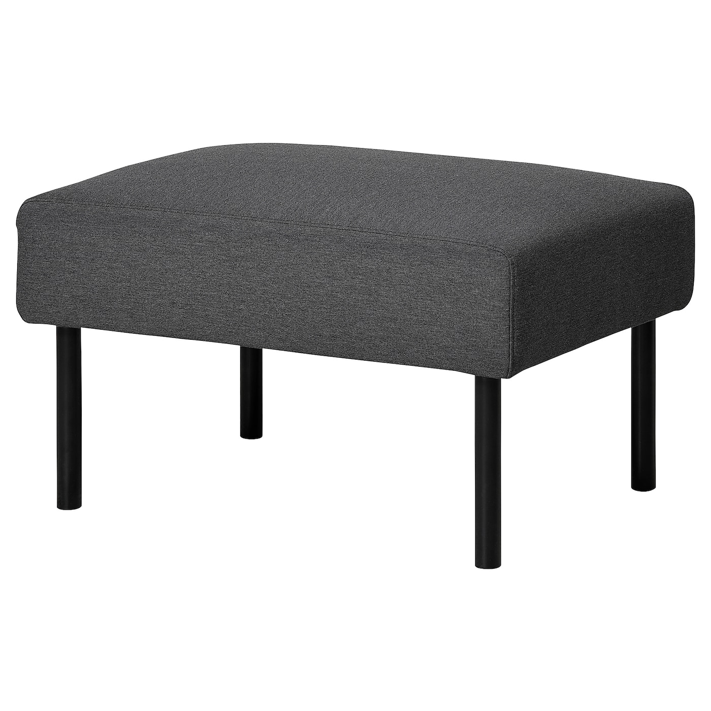 IKEA GLOSTAD podnóżek, Knisa ciemnoszary, Wysokość: 41 cm