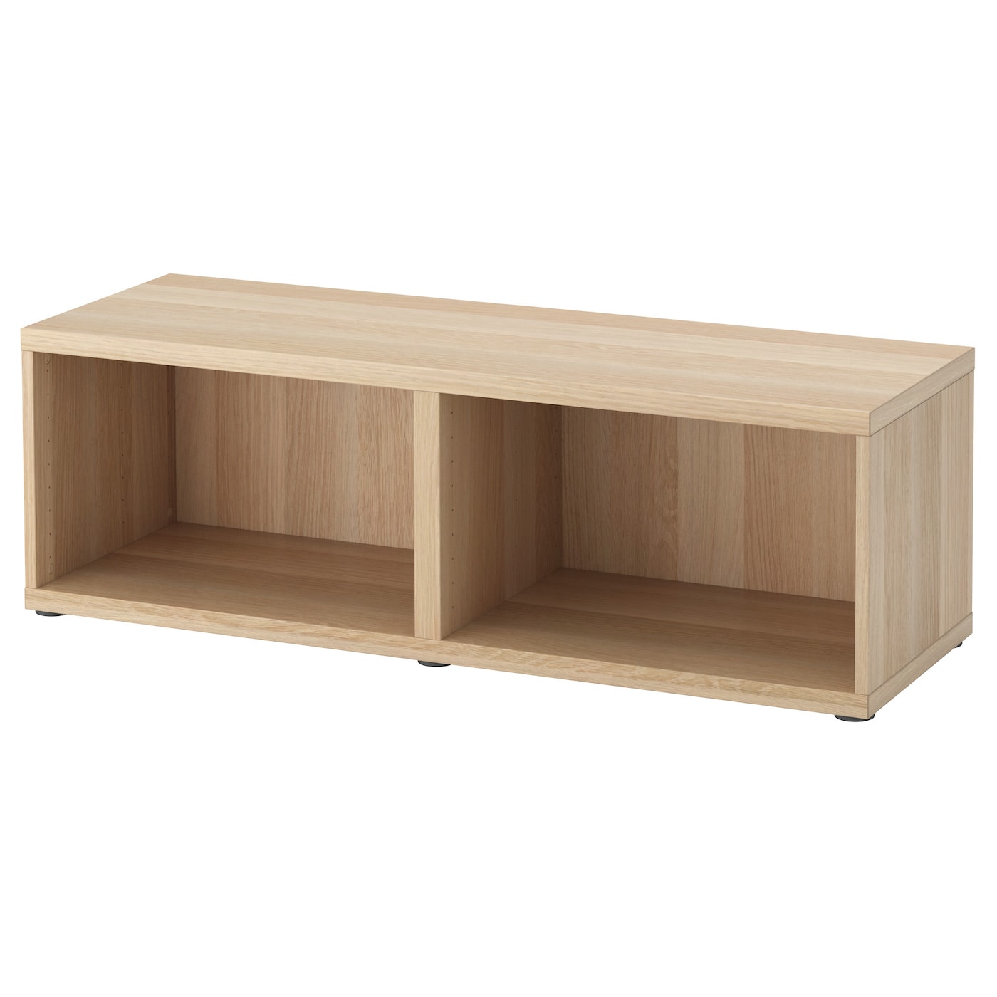 IKEA BESTÅ obudowa, imitacja dębu bejcowanego na biało, 120x40x38 cm