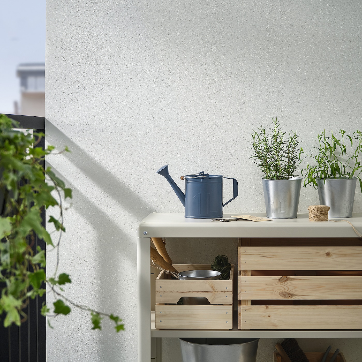 IKEA ÅKERBÄR konewka, do wewnątrz/na zewnątrz granatowy, 1 l