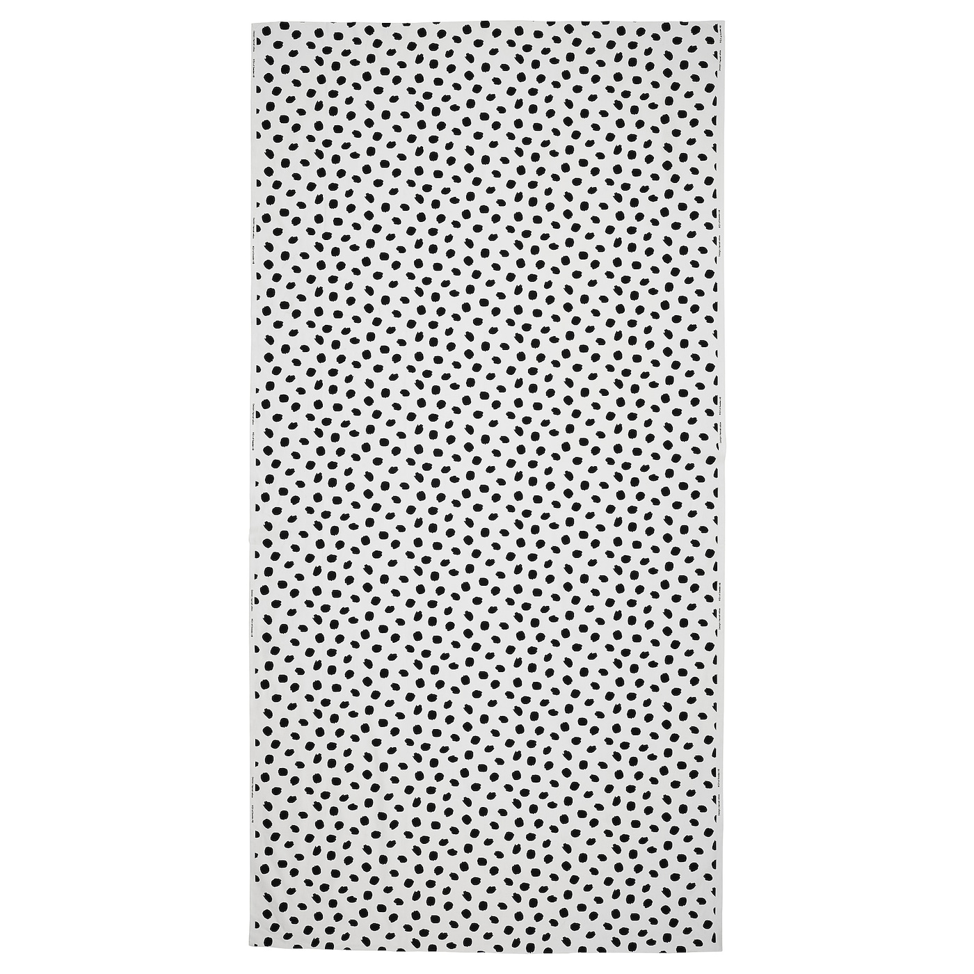 IKEA SANDLUSERN tkanina przycięta, biały/czarny, 150x300 cm